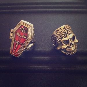 Pair of Gothic Rings